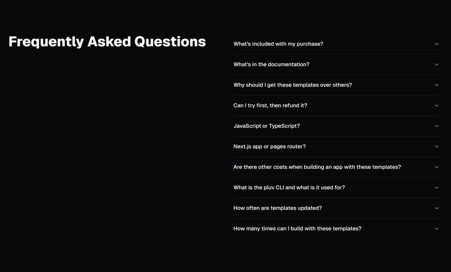 faq section