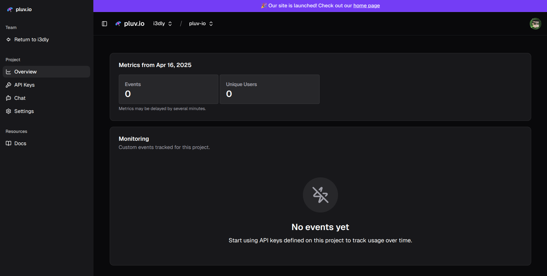 project dashboard